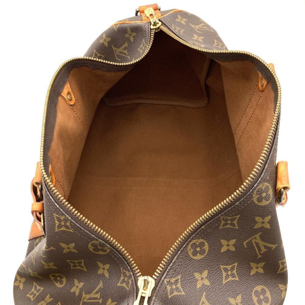 LOUIS VUITTON Authentic Brown Monogram Canvas Keepall 45 Boston Bag - Picture 9 of 10